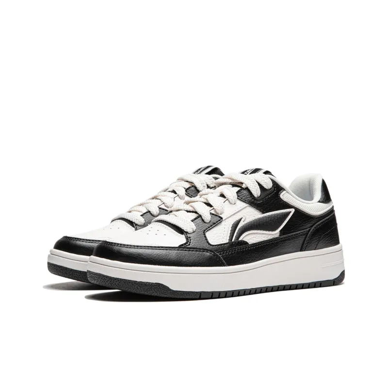LiNing Tianji Slip Resistant, Abrasion Resistant, Lightweight, Breathable Low Top Skateboard Shoes Women's White Black-2
