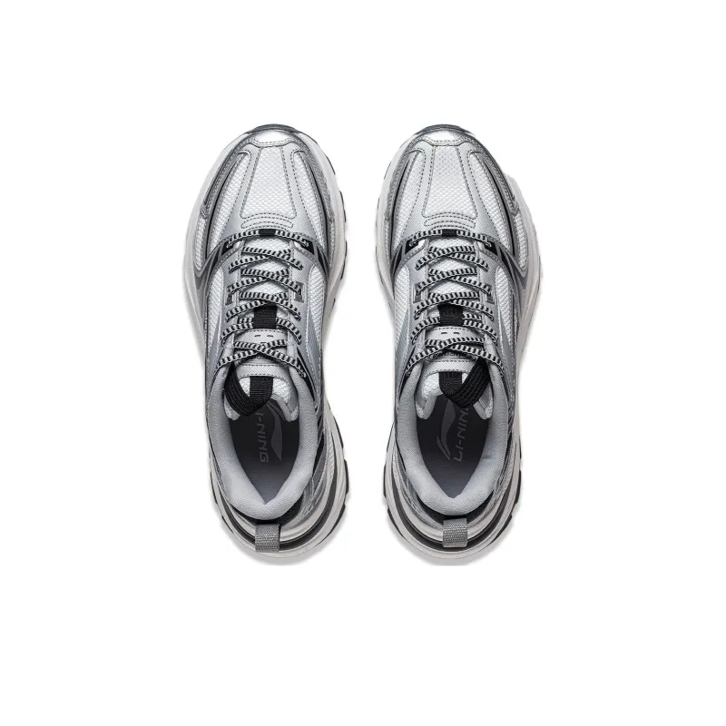 LINING Aurora 2K Casual Shoes Men Low Top White Silver-3