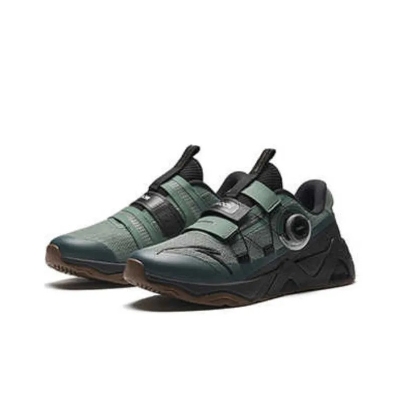 Anta Stable As A Mountain Pro Wear Resistant Support Balance Impact Resistant Low Top Training Shoes Men's Asphalt Gray-1