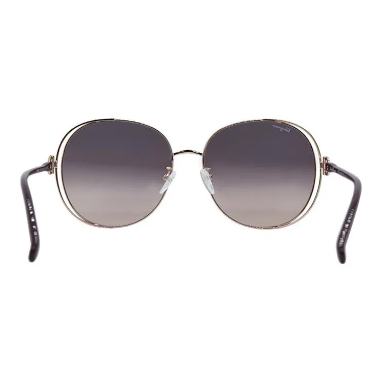 FERRAGAMO Irregular Shape Sunglasses Women's Gold-2
