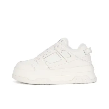 CHRISTINE SHEII Siu Siu Warm Wear-Resistant Slip-Resistant Low-Top Skateboard Shoes Women's White
