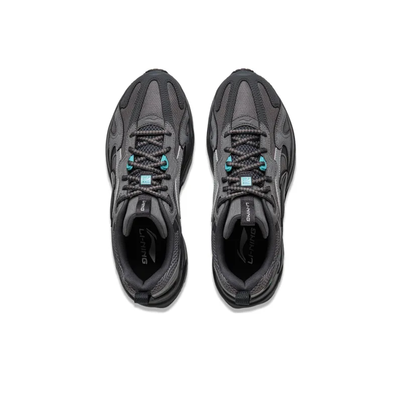 LiNing Meteor Cushioning Anti Slip And Wear Resistant Support Low Top Casual Shoes Men's Gray-3