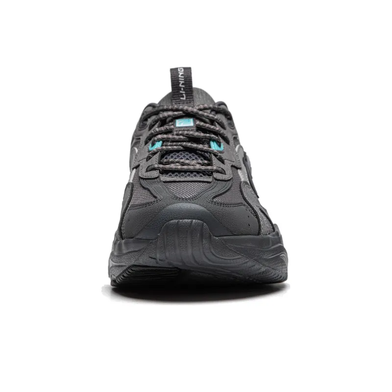 LiNing Meteor Cushioning Anti Slip And Wear Resistant Support Low Top Casual Shoes Men's Gray-4