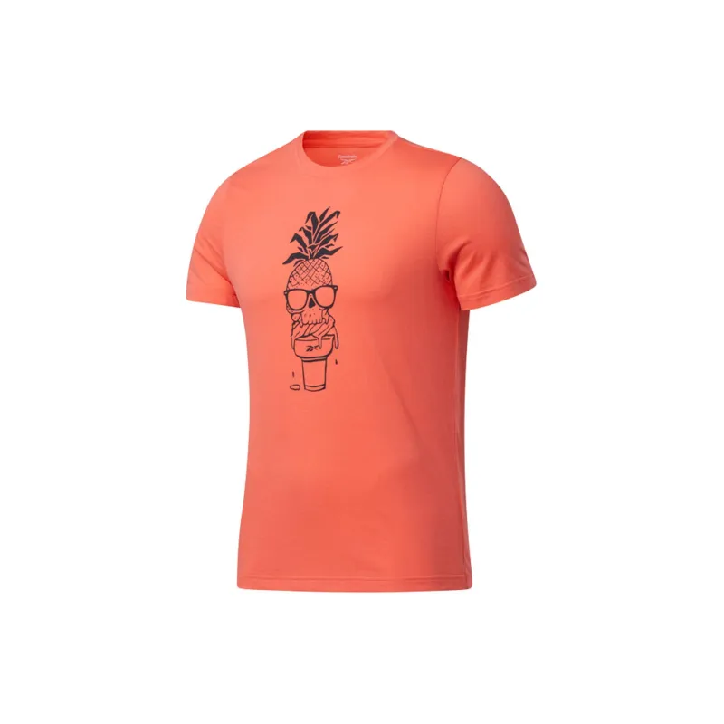 Reebok Chill Pineapple Ss Tee T-Shirt Men's Orange-2