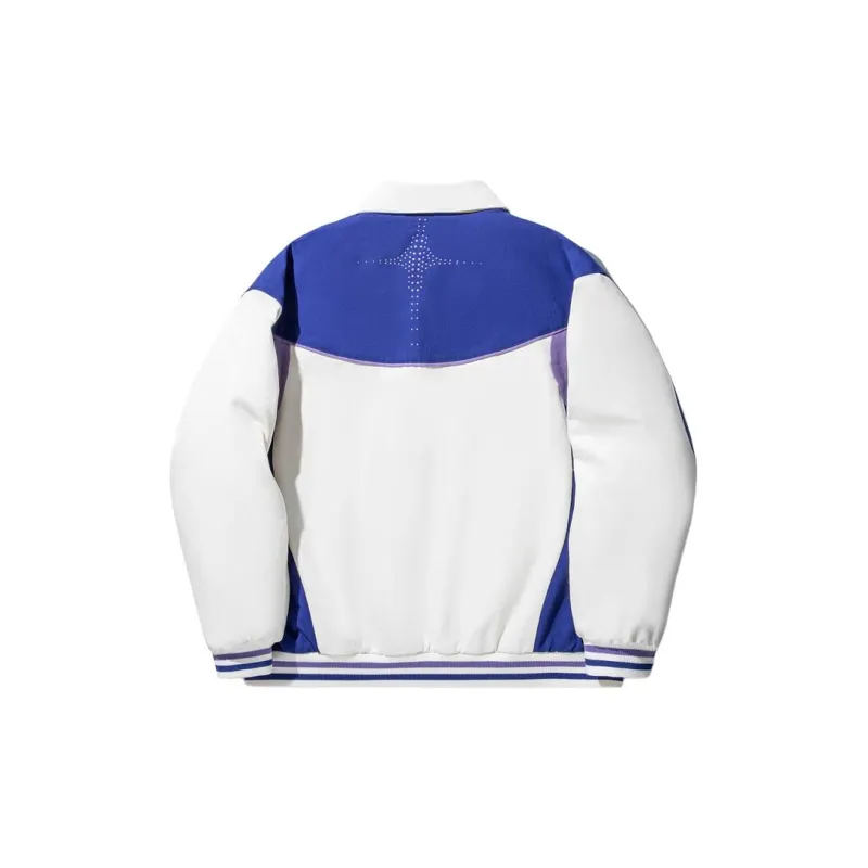 LiNing Puffer Jacket Unisex Beige White Purple Blue Multicolor-1
