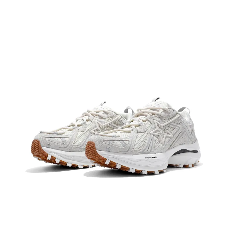 RIPSTAR Performance Support Balance Impact Resistant Low Top Running Shoes Unisex Bone White-2
