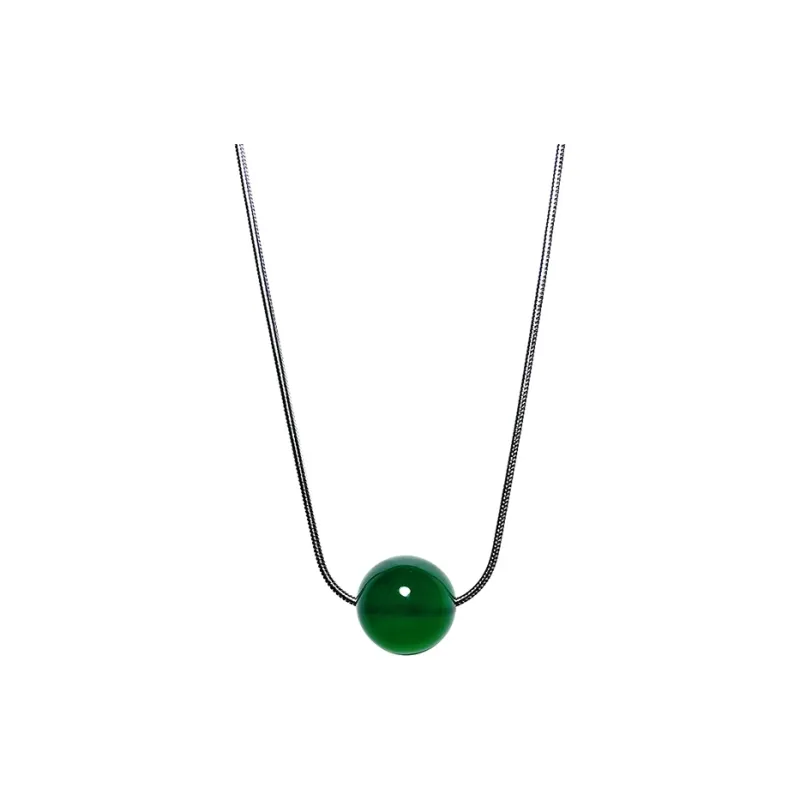 MOUNTAINS AND MANS Agate Jade Necklaces Unisex-4