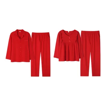 Sha Qian Pajama Set Spring And Fall Season Unisex