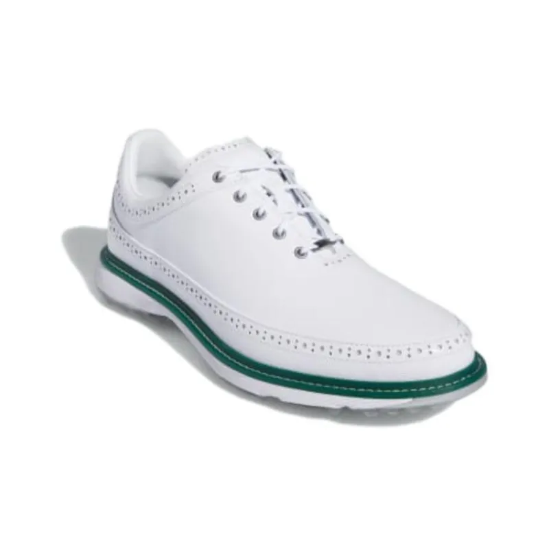 Adidas MC80 Spikeless Golf Cloud White Silver Metallic Collegiate Green-2