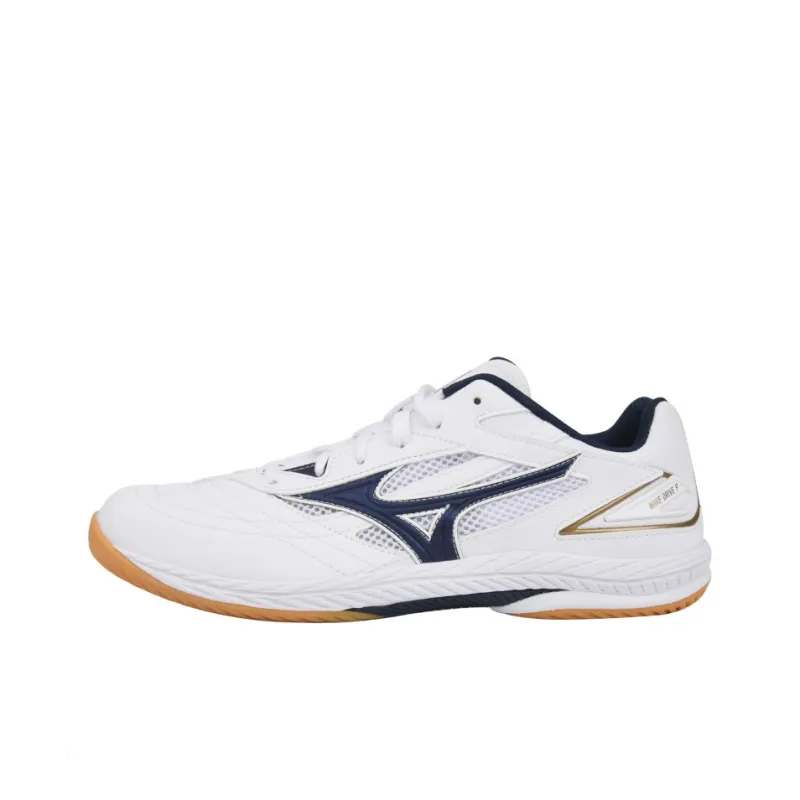 Mizuno WAVE DRIVE 9 Shock Absorbers Low Top Training Shoes Unisex White Navy Blue-0