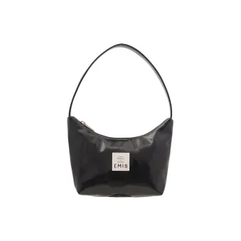 Emis Polyurethane Vagabond Bag Shoulder Bag Women's Black