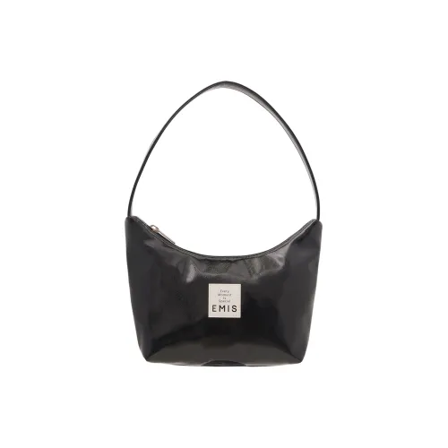 Emis Polyurethane Vagabond Bag Shoulder Bag Women's Black