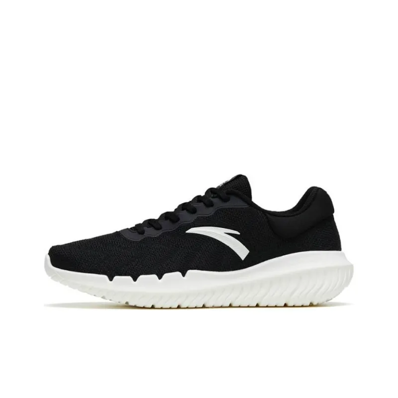 Anta Variety Training Collection Anti Slip Wear Resistant Low Top Training Shoes Men's Black White-0
