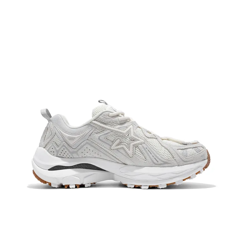 RIPSTAR Performance Support Balance Impact Resistant Low Top Running Shoes Unisex Bone White-1