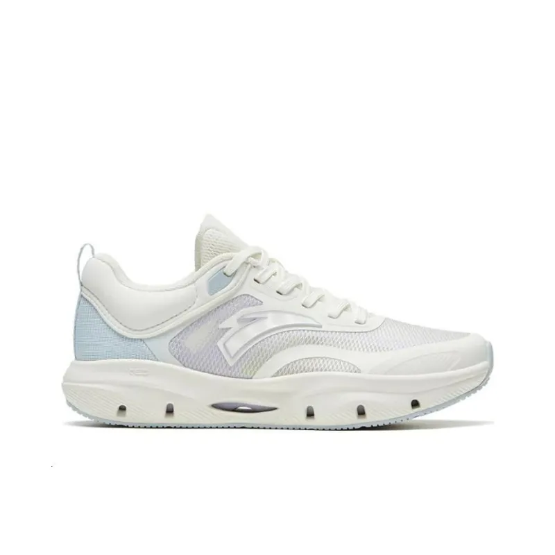 Anta Anti Slip Wear Resistant Low Top Training Shoes Women's White Blue-1