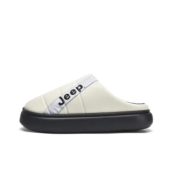 Jeep Wrap toe Slippers Men's White