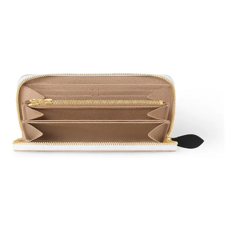 LOUIS VUITTON Zippy Monogram Dunes Canvas With Leather Wallet Women's Beige-2