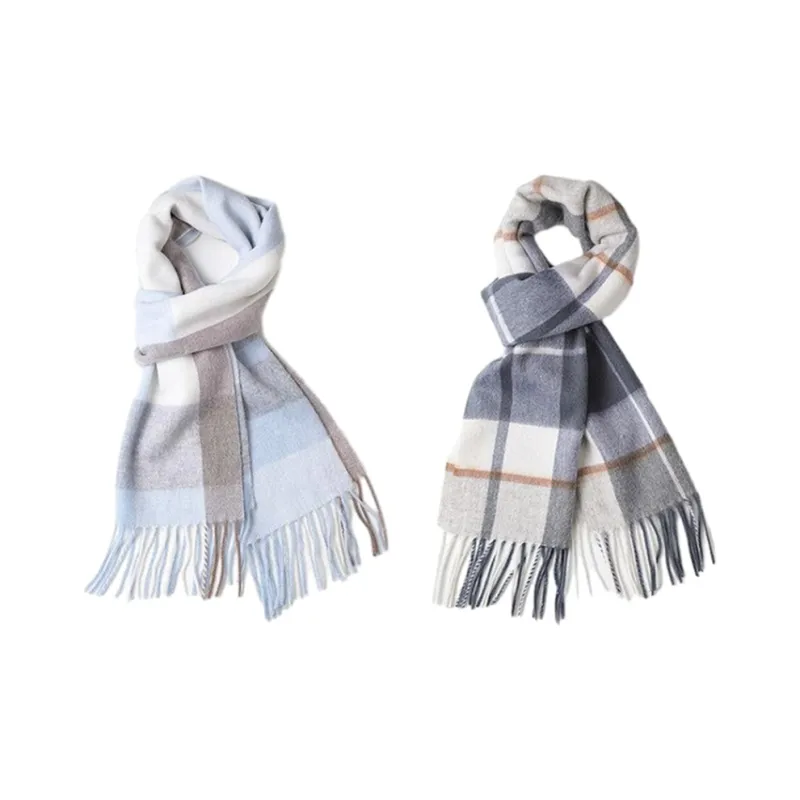 ACUC Pure Wool Knit Scarves Unisex-6