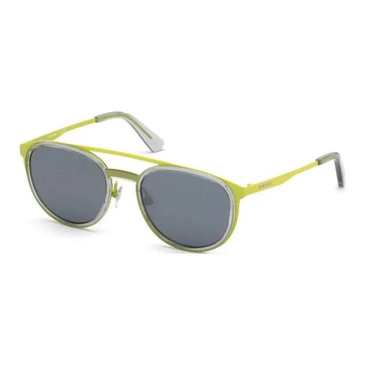 DIESEL Acetate Aviator Sunglasses Unisex Yellow-0