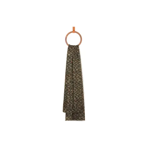 LOEWE Knit Scarves Women's Brown