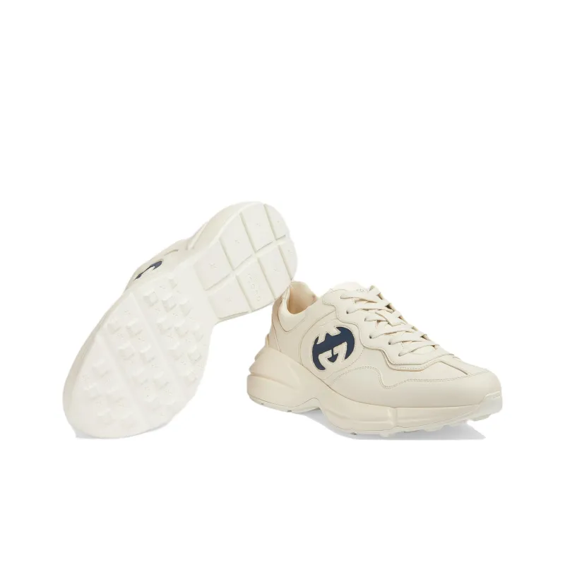 GUCCI Rhyton 'Interlocking G Ivory Blue'-4