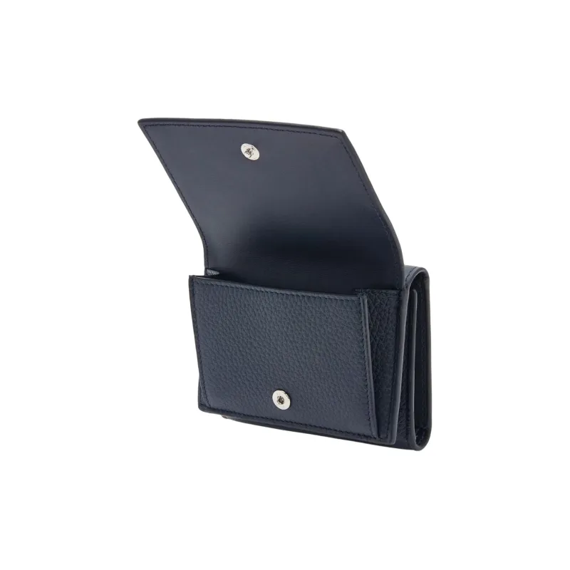 LOEWE Grained Calfskin Wallet Men's Dark Marine Blue-2