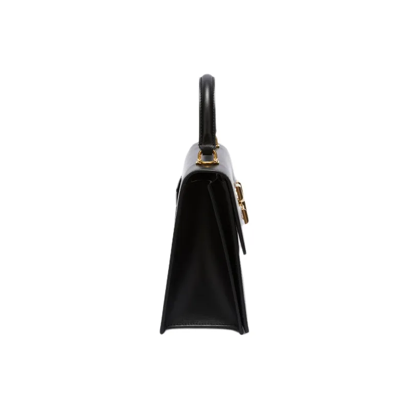 OFF WHITE Calfskin Shoulder Bag, Crossbody Bag, Handbag Women's Black-2