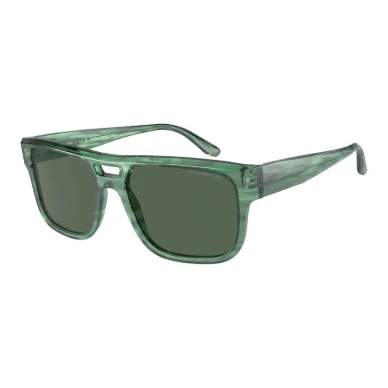 EMPORIO ARMANI Plastic Aviator Sunglasses Men's Green-2
