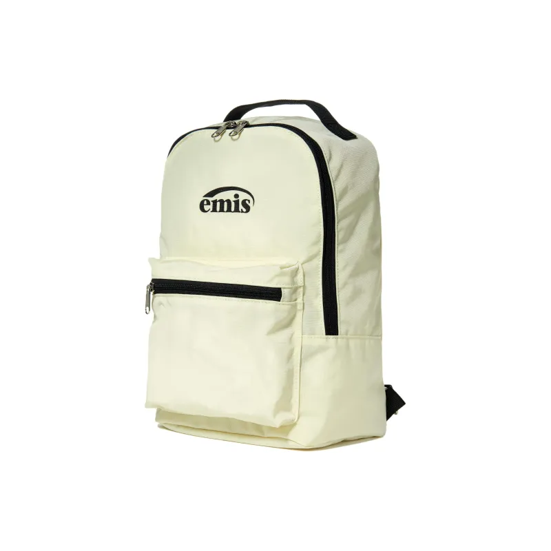 Emis Polyester Backpack Mini Unisex Beige-1