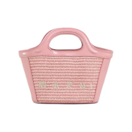 MARNI Tropicalia Logo Embroidered Micro Tote Bag