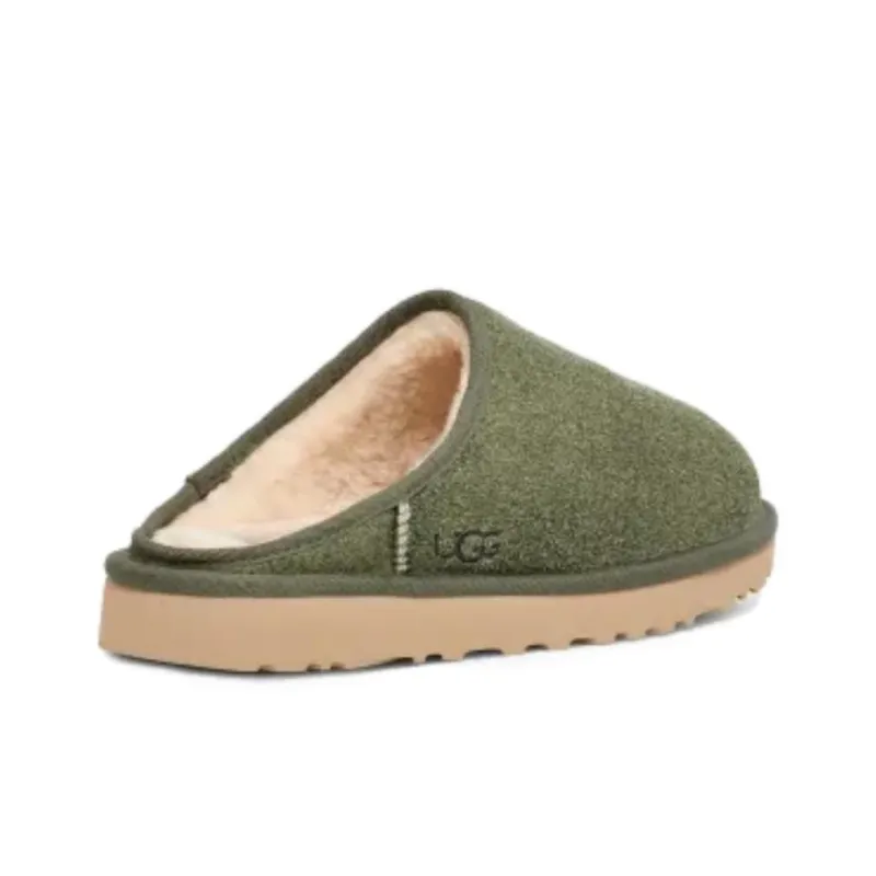 UGG Classic Slip On Shaggy Suede Slipper Deep Shade-3
