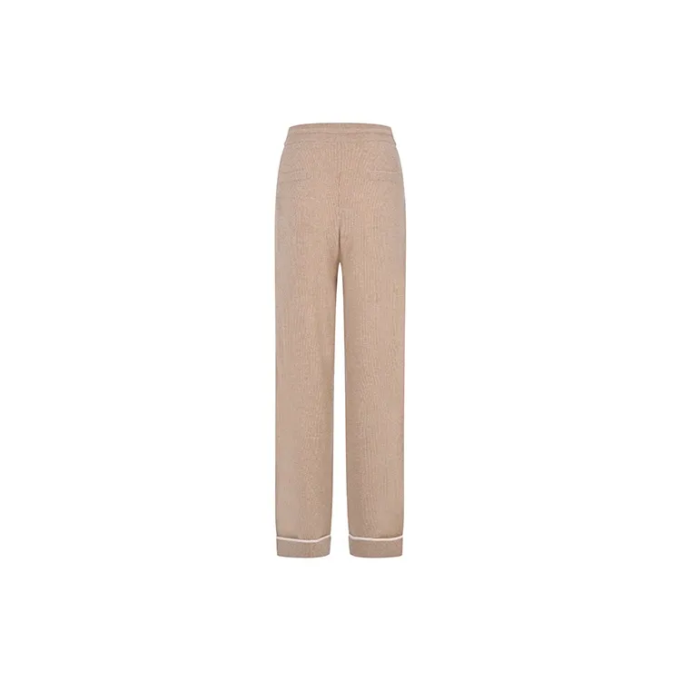 RARE Knitted Sweatpants Women's Light Coffee-1