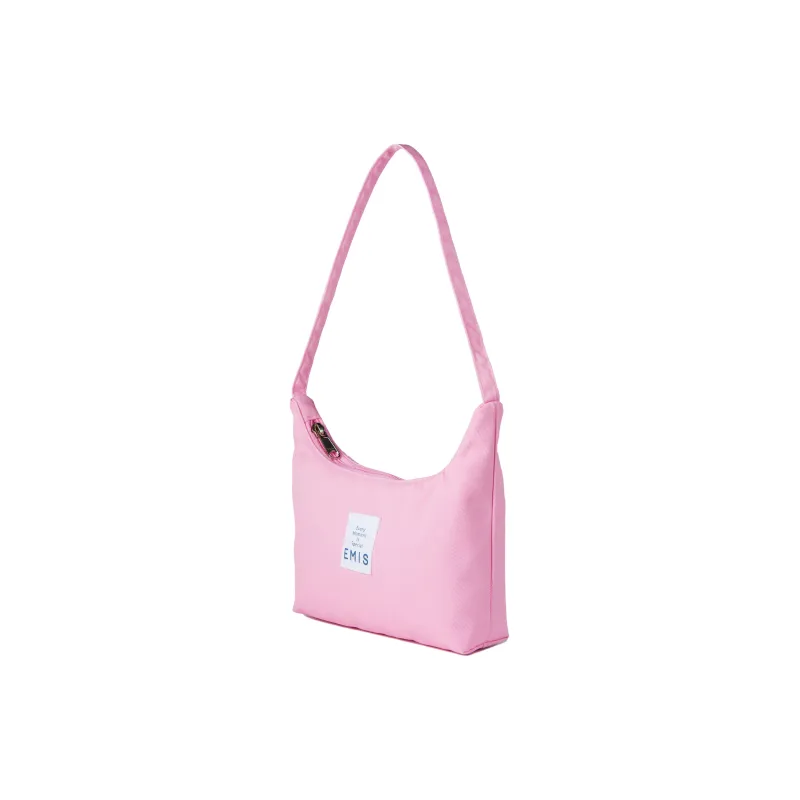 Emis Polyester Hobo Bag, Handbag, Shoulder Bag Regular Unisex Pink-1
