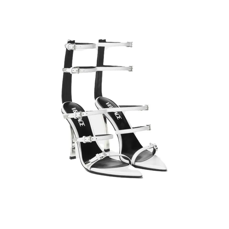 VERSACE Stylish Sandals Women's Silver-3