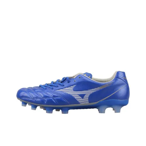 Mizuno FG Rubber Long Studs Anti Slip Wear Resistant Soccer Shoes Men's Blue
