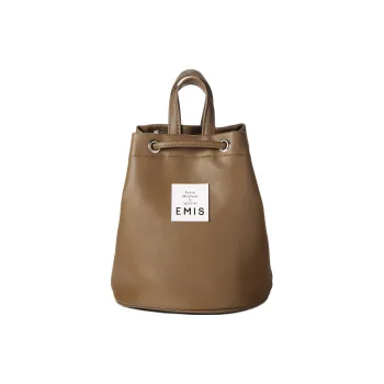 Emis PVC With Leather Crossbody Bag Shoulder Bag Mini Unisex Brown