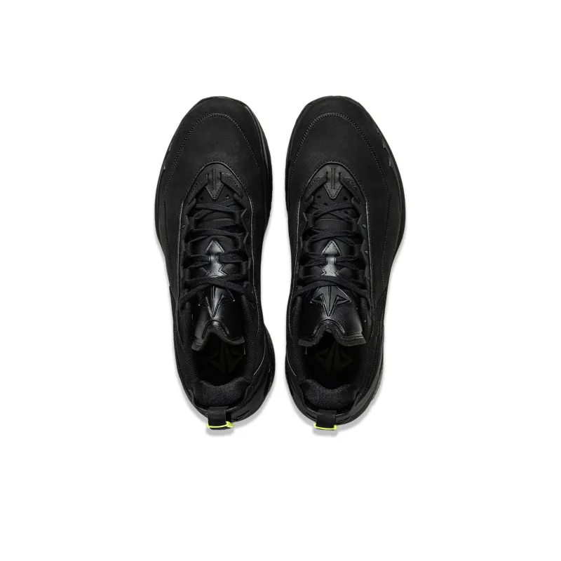 LiNing JB2 Cushioned Anti Slip Wear Resistant Breathable Lightweight Low Top Basketball Shoes Men's Black-3