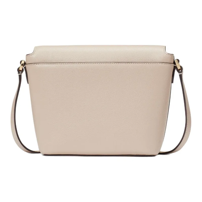 Kate Spade Litchi Grain Leather Shoulder Bag, Crossbody Bag Regular Women's Warm Beige-2