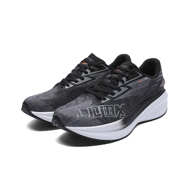 LPMX Breathable Low Top Running Shoes Men's Black-2