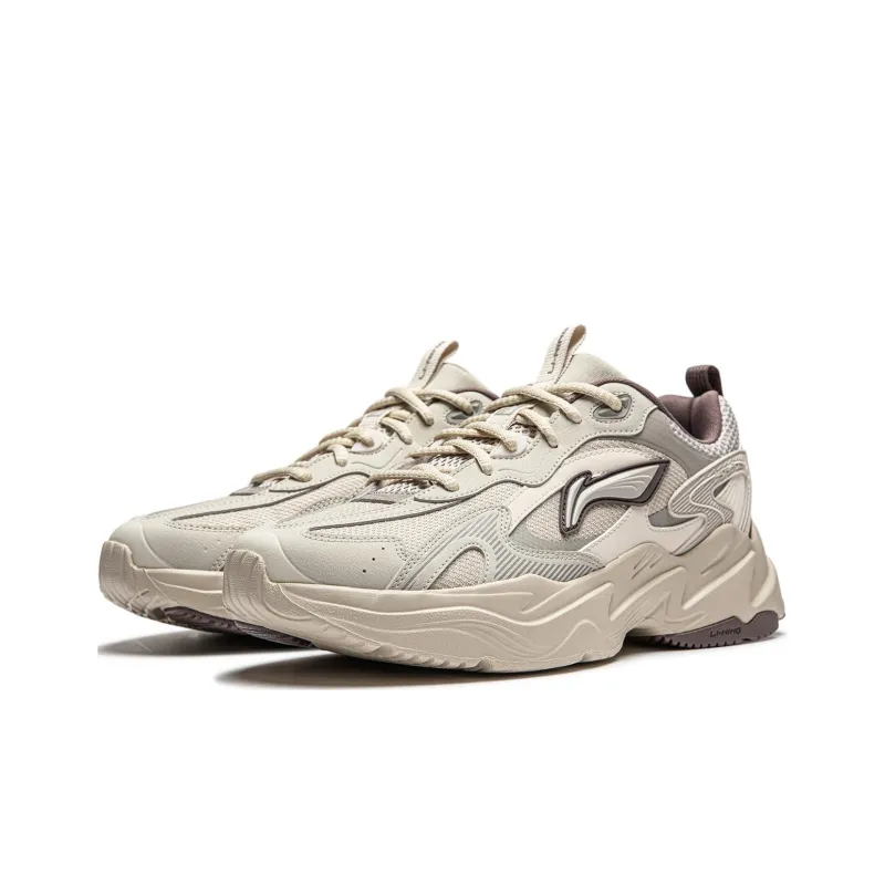 LiNing Meteor Cushioning Anti-Slip And Wear-Resistant Support Low-Top Casual Shoes Men's Gray-2