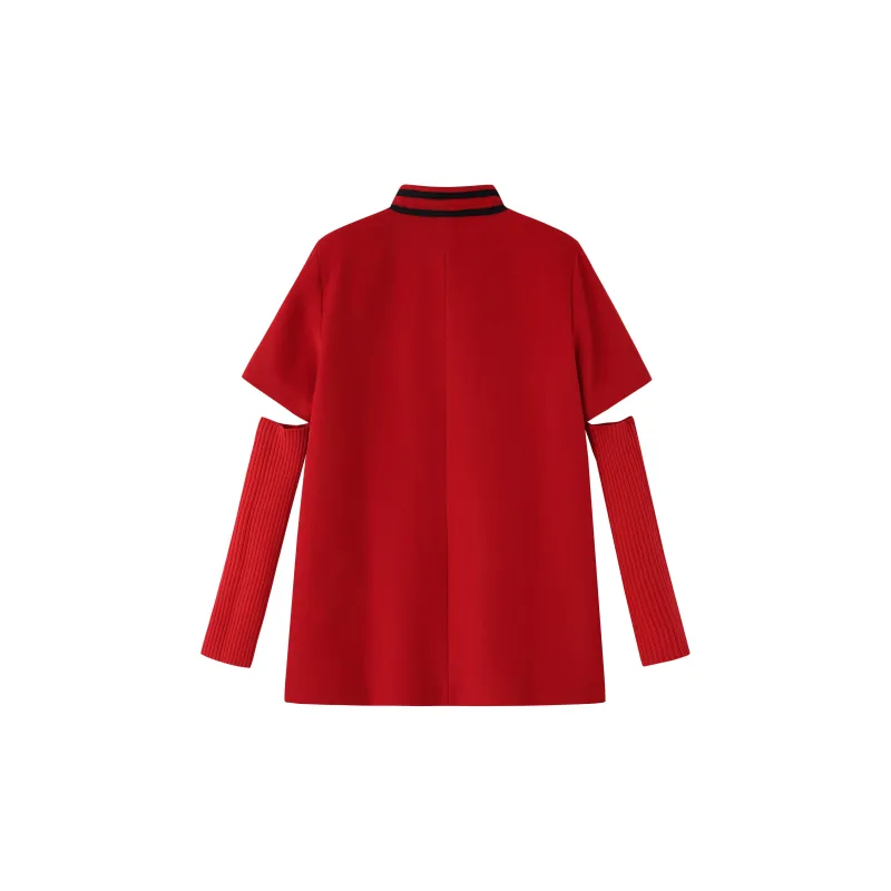 PHORM Long Sleeved Dress Women's Rose Red-1