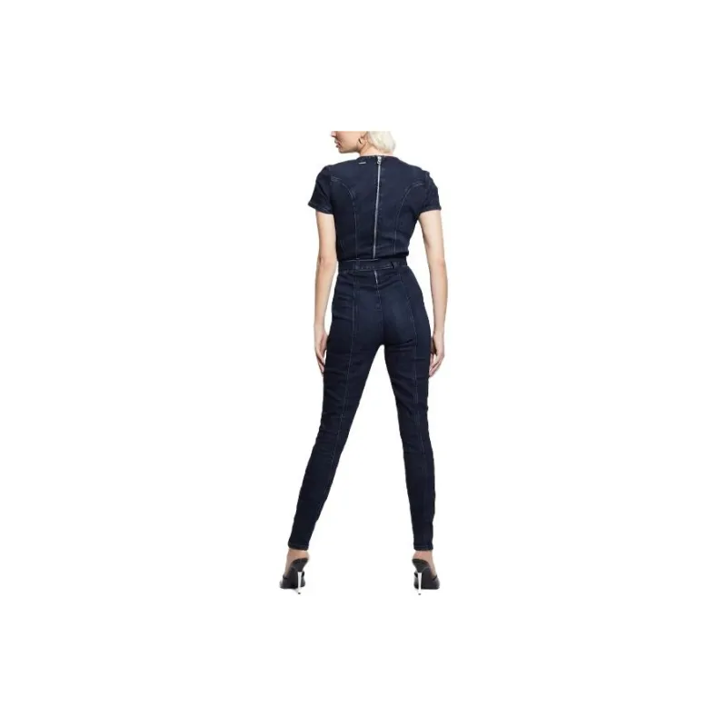 GUESS Leslie Denim Jumpsuit Jumpsuit Women's Blue-1