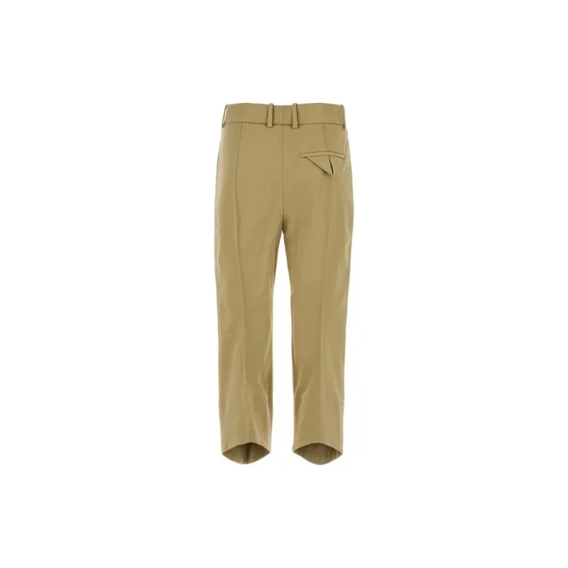 Bottega Veneta Cropped Straight Leg Trousers-1
