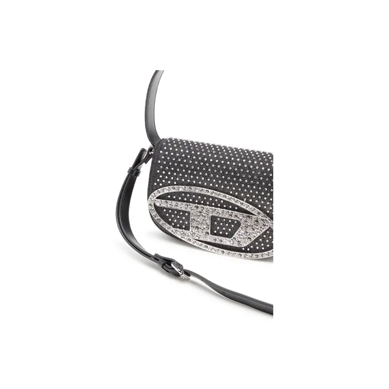 DIESEL Denim Handbag Shoulder Bag Women's Black-4