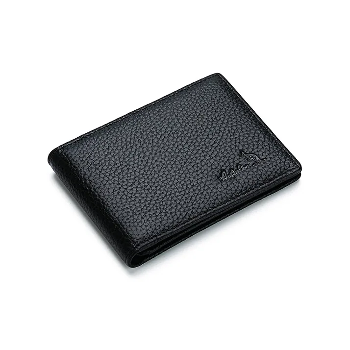 AUGTARLION Cow Leather Document Holder With Card Slot And Card Holder Regular Men's Black-4