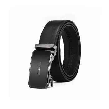 Chrisdien Deny Automatic Buckle Business High Quality Feel Belt Men's Black Width  3.8cm