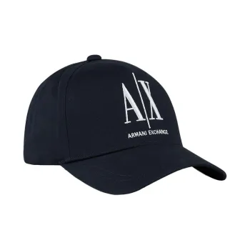 ARMANI EXCHANGE Cotton Baseball Caps Men's Dark Blue