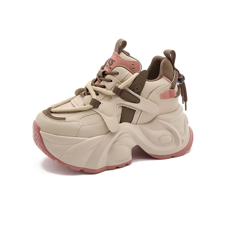Milan Love Song Warm And Wear-Resistant Low-Top Chunky Sneakers Women's-1
