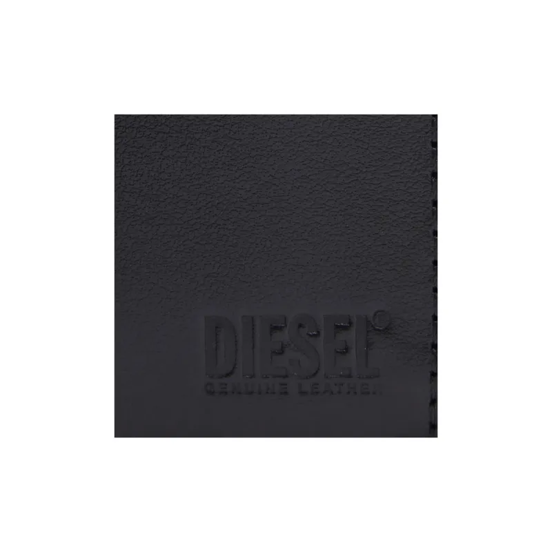 DIESEL Cow Leather Wallet Small Size Women's Black-3