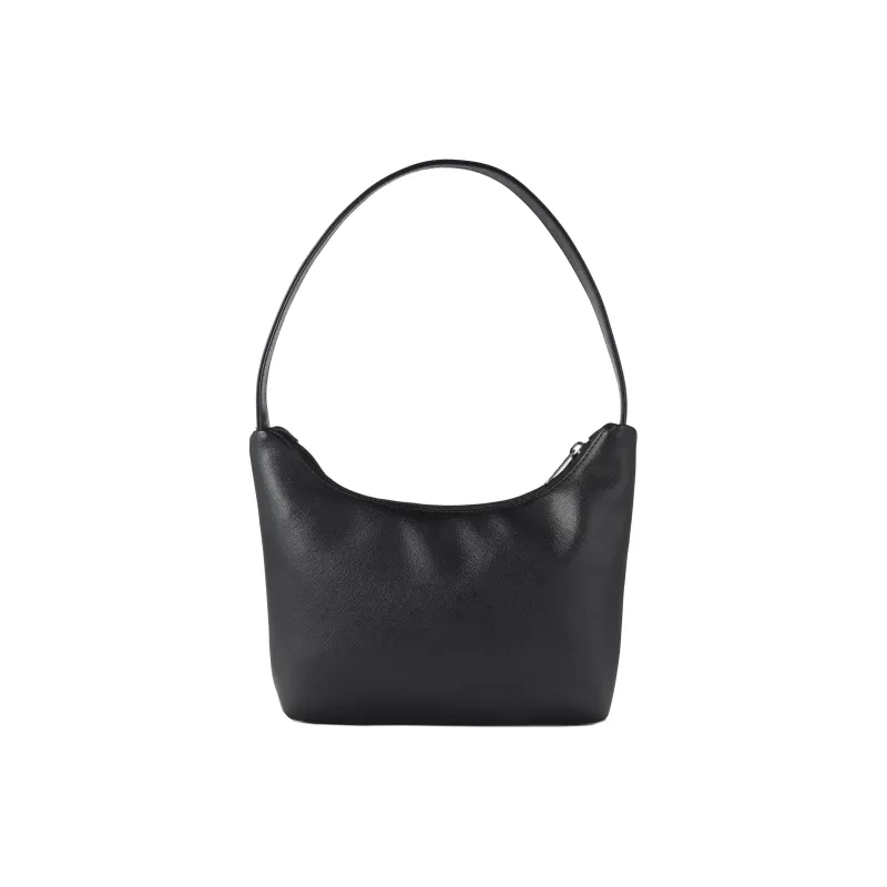 Emis PVC Handbag, Shoulder Bag Regular Unisex Black-2